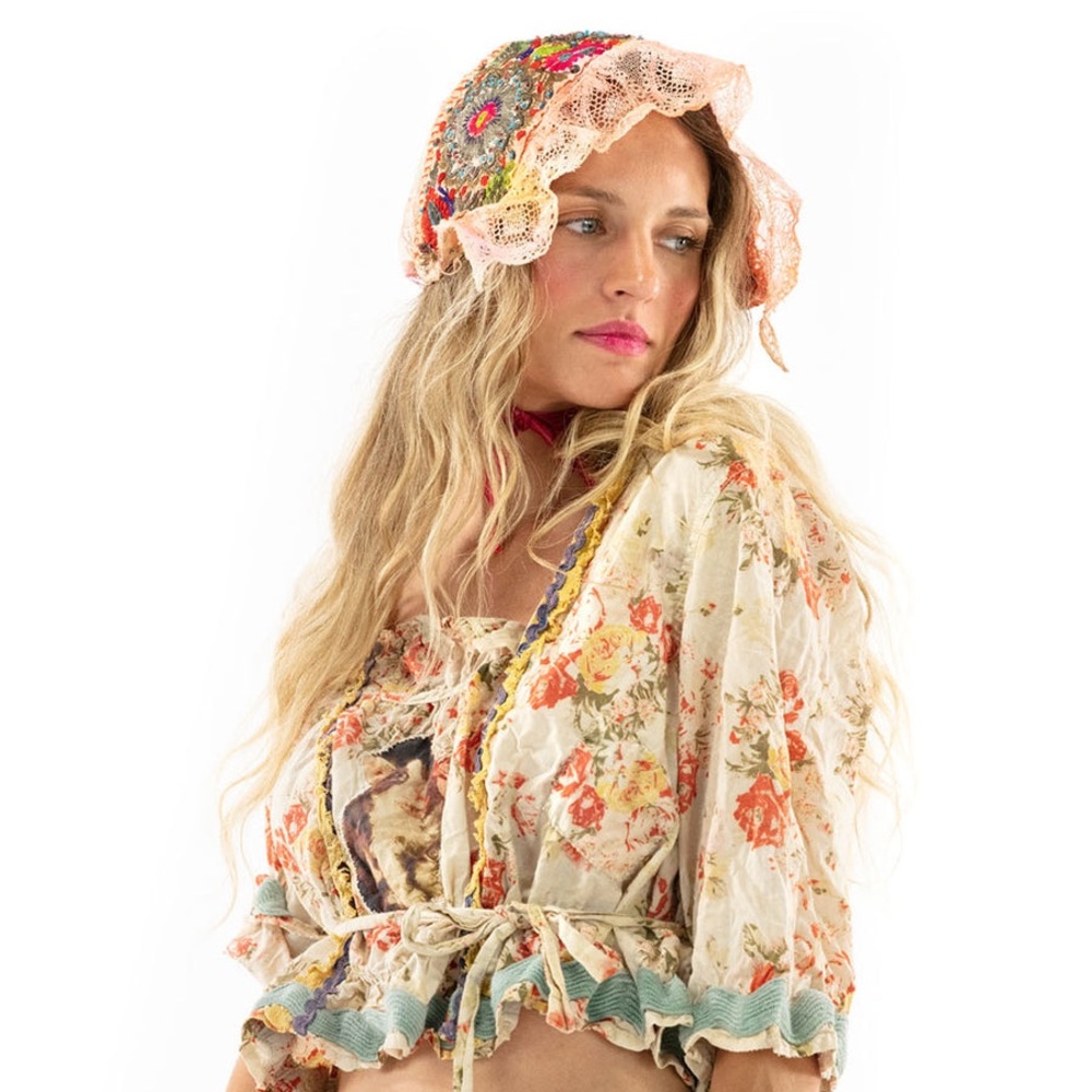 Magnolia Pearl 1237 Printed Millie Joe Blouse